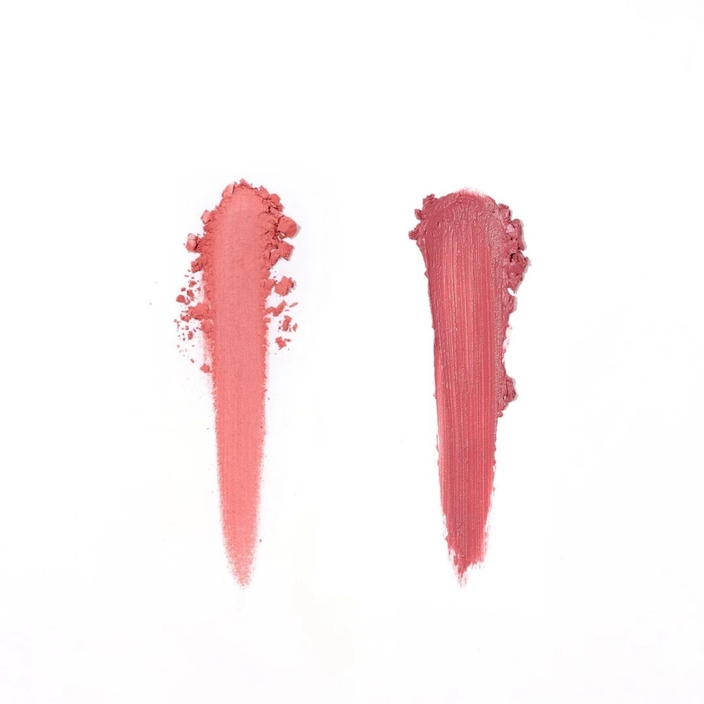 Two Pretty Cream and Satin Blush Duo in Tanned & Tipsy (cool mauve rose) - Picture 3 of 6